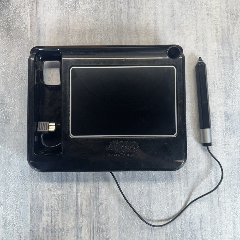 Nintendo Wii uDraw Black Drawing Tablet (Tablet Only) Tested